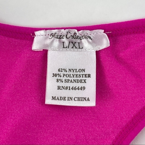 Maze Collection Sports Bra Womens L/XL Pink Padded Pull On - Picture 2 of 7